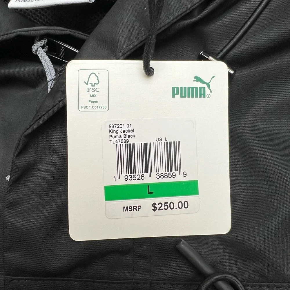 Puma x Billy Walsh Men's Reflective King Coat 597201-01 size L